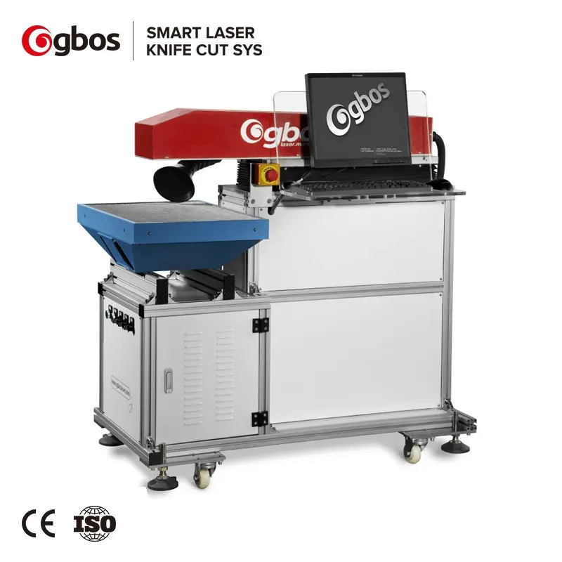 Gbos 도매 직물 섬유 CO2 CNC CCD 카메라 레이저 조각 기계 나무 직물 라벨 절단