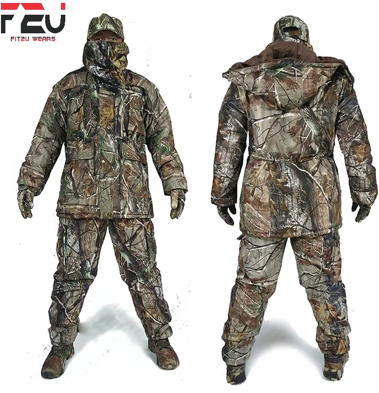 Tuta da caccia da uomo sublimata superiore nuova uniforme da caccia personalizzata per la stagione invernale
