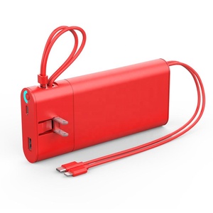 UUTEK PB165 2023 New Product Power Bank 20000mah Fast Charging Powerbank with PD 18W Power Banks Built-in 2 Charging Cables - Product Image 5