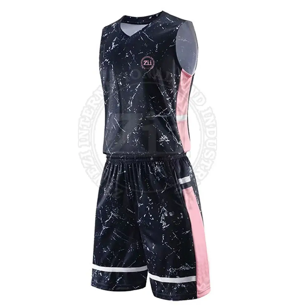 Uniforme de baloncesto al por mayor, uniforme de baloncesto hecho en poliéster, uniforme de baloncesto de diseño personalizado