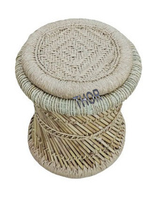 Tabouret vertical en bois massif, ensemble de 2 tabouret artisanaux, décoration pour salon et porte d'extérieur, maison et bureau et chambre à coucher