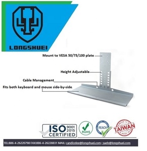 Height Adjustable <strong>Computer</strong> Wall Mount Workstation <strong>Keyboard</strong> Tray Bracket <strong>Computer</strong> and <strong>Mouse</strong> Platform Tray Wall Mounted Solution - Product Image 3