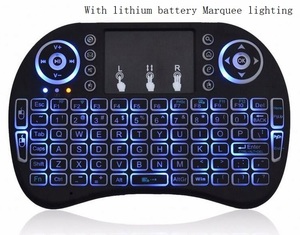 Air Mouse-miniteclado inalámbrico I8, 2,4G, con panel táctil, portátil