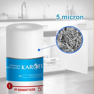 Su filtresi filtrasyon sistemi taşınabilir PP ev için 20 inç 1 mikron PP Sediment su kartuş filtre 5 mikron 10 "x 2.5" 0.1 - Product Image 2