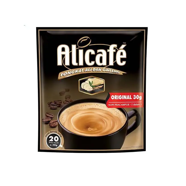 우수한 힘 뿌리 편리한 단 하나 서브 향낭에 있는 통at 알리와 인삼 강한 커피 향기를 가진 1 개의 커피에 대하여 본래 5