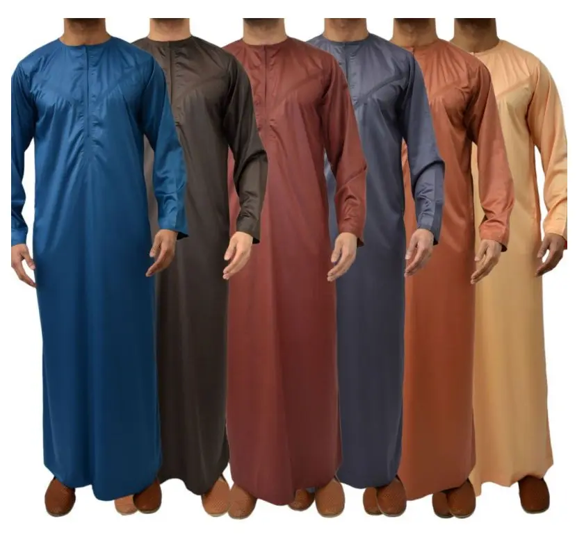Al Dafah Thobes mens Daffah high quality fashionable daffah thobe Muslim Clothing Qatar Style Robes Islamic clothing