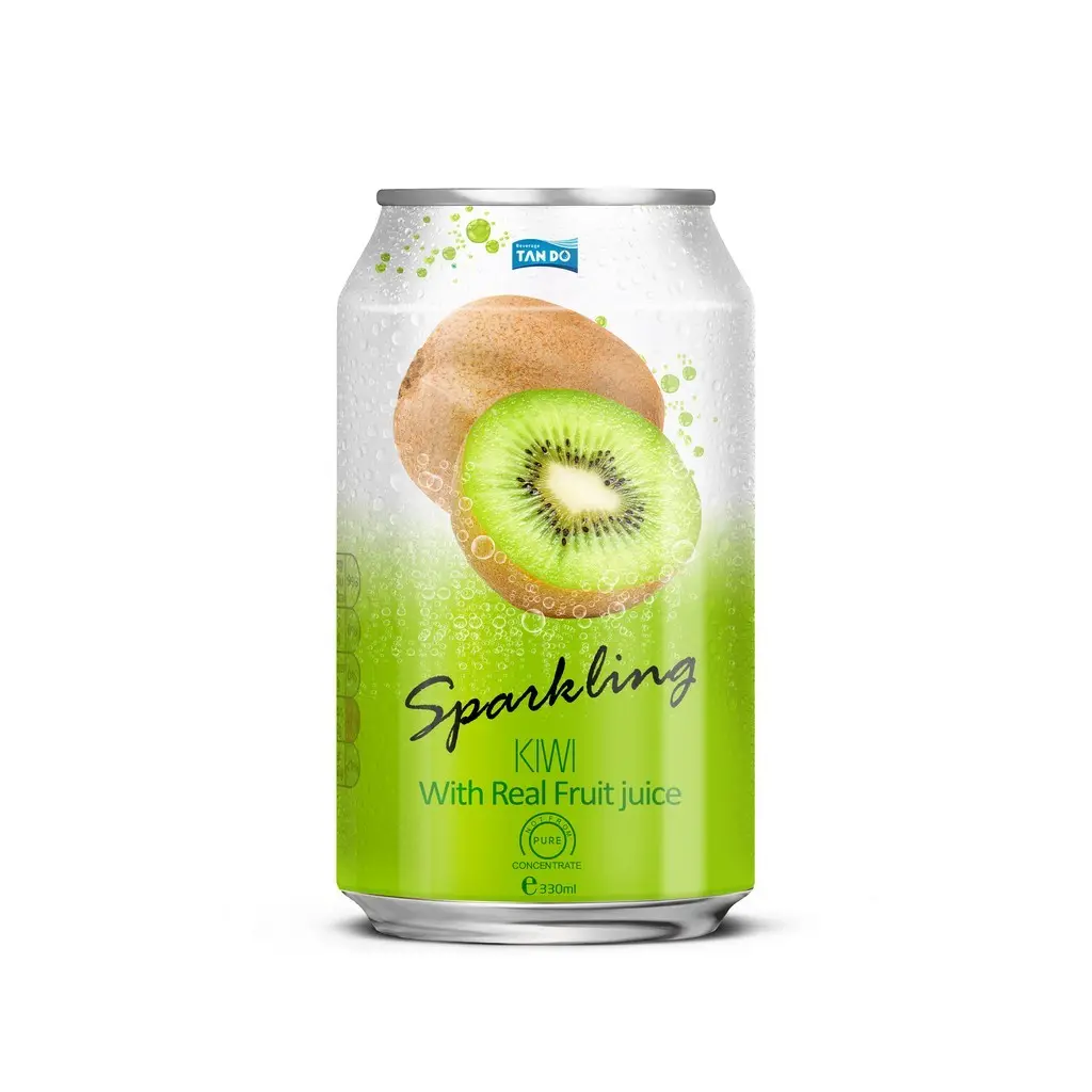 Kiwi jugo de fruta 500ml espumosos bebida suave OEM personalizar marca
