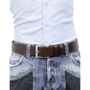 Thắt Lưng Thương Hiệu Nổi Tiếng Bằng Da Thật Màu Nâu Ý 100% Dành Cho Nam 4Cm/<span class=keywords><strong>1</strong></span>,57in Để Xuất Khẩu 6 Chiếc Trong Một Hộp - Product Image 2