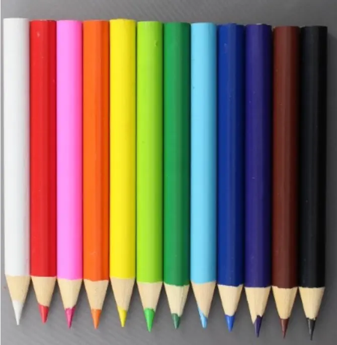 En iyi fiyat sıcak satış renk boyama ahşap kalem