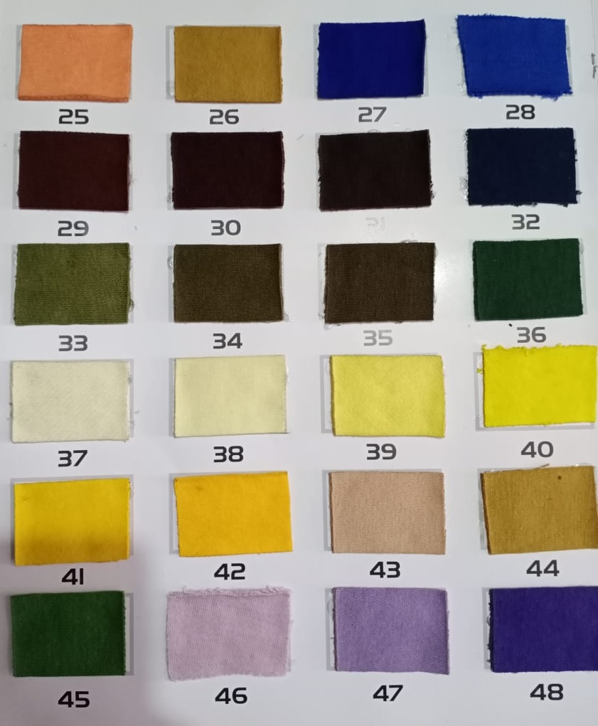TOUTES LES COULEURS DISPONIBLES