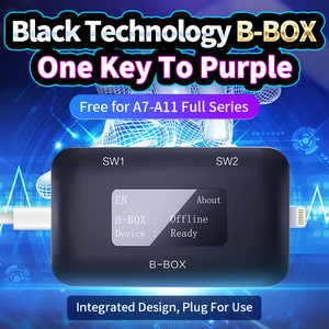 JC B-BOX-programador de dispositivos IOS de una tecla, tecnología negra, modo morado, A7-A11 para <span class=keywords><strong>iPhone</strong></span>, serie completa