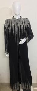 Abaya maxi vestido longo musculino, vestido longo casual cafetã com estampa de impacto, moda feminina, trabalho manual <span class=keywords><strong>S</strong></span>-4XL