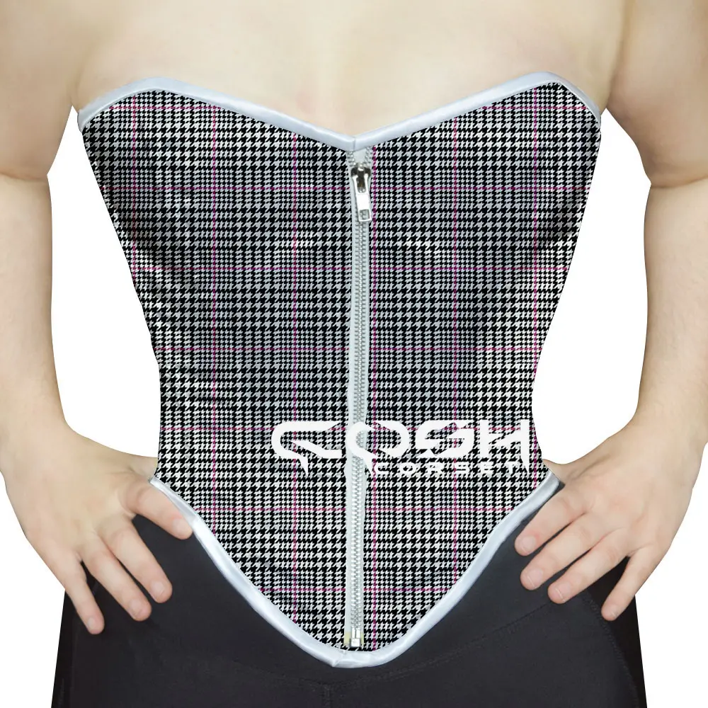 COSH CORSET Club Wear Overbust Steelboned Cintura Treinamento E Moda Desgaste Digital Impresso Sublimated Satin Espartilho Fornecedores