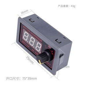 DC Motor Controller PWM Einstellbare Geschwindigkeit Digital anzeige Encoder Frequenz regler ZK-BMG DC 9-60V 12V 24V 36V 48V 12A - Product Image 4
