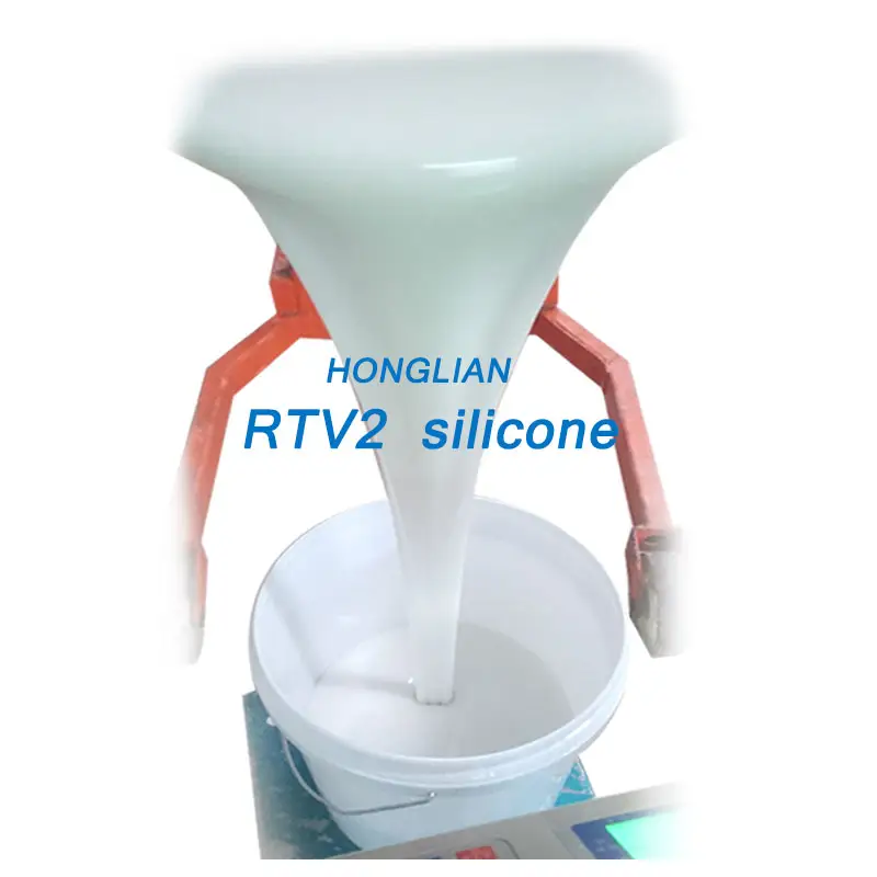 Hong Lian-fabricante de silicona RTV2, líquido de goma de silicona, 2 componentes, hacer moldes de silicona