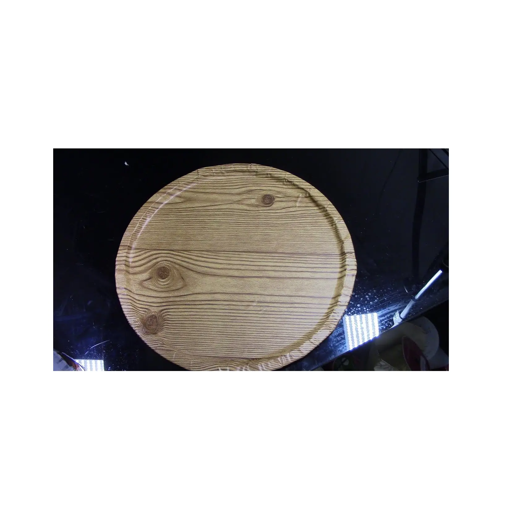 Placa de carga de madera para decoración de sobremesa, plato de carga de madera de tamaño personalizado, el más vendido