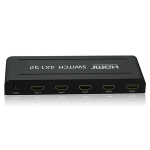 3D 4K <strong>HDMI</strong> <strong>Switch</strong>/Distributor 4x1 <strong>HDMI</strong> Switcher SPDIF Audio <strong>Output</strong> with Remote Power Adapter