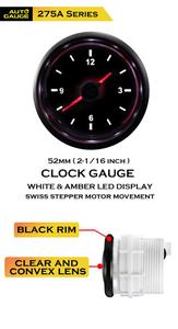 Manomètre pour horloge électrique, jauge avec bouton de réglage, 52mm, 12 heures - Product Image 6