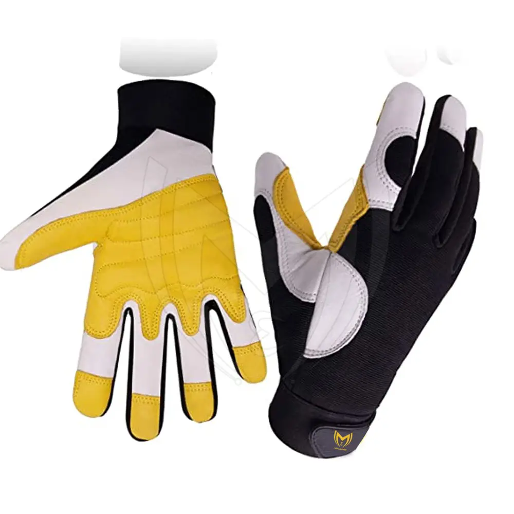 En kaliteli mekanik çalışma eldivenleri deri iş eldivenleri kış kullanım deri yapımı çalışma eldivenleri