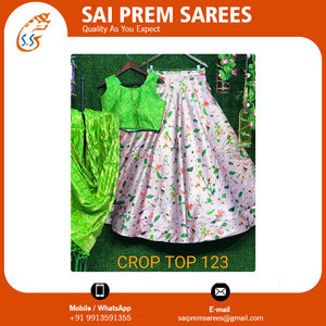 大人のためのシルクLehengaのベストデザイナーコレクションを一括注文可能 - Product Image 4