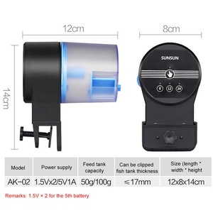 SUNSUNAKシリーズ水槽アクセサリープラスチックインテリジェント自動タイミングフィッシュフードフィーダー - Product Image 5