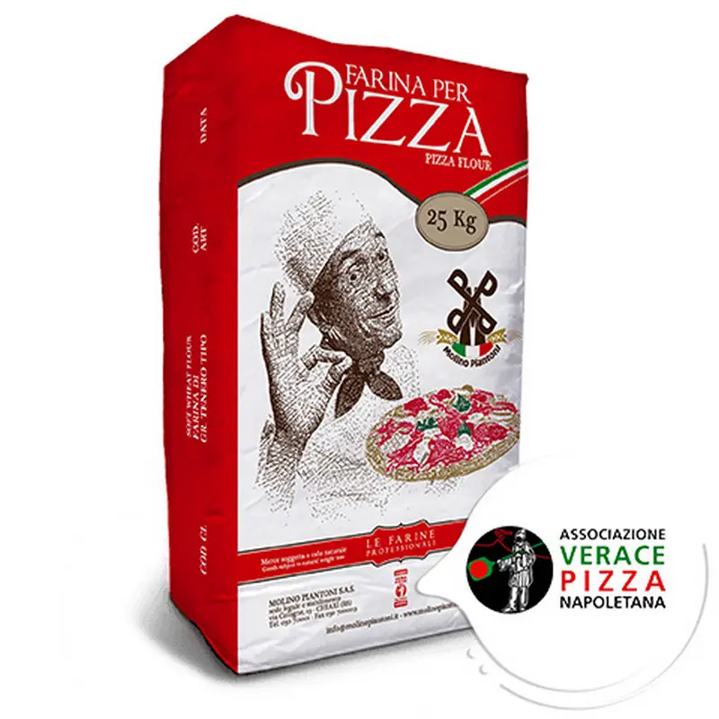 Farine de blé de meilleure qualité fabriquée en Italie 00MD W 290/320 Protéines 13,50/14,50 idéal pour pizza pour boulangerie 25 KG BAG