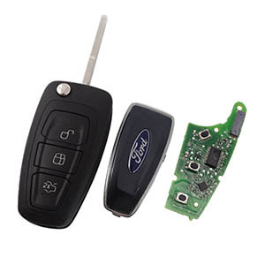 Ford focus 3 düğme için orijinal uzaktan anahtar 434mhz ile 4D63 elektronik çip çip numarası TMS37C158CN CMIIT ID: 2010DJ14 - Product Image 4