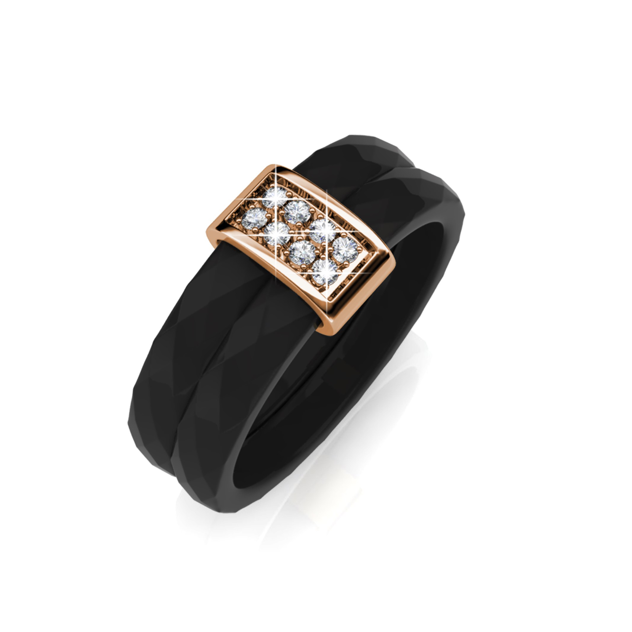 Quality Brass with 18K Rose gold plated Black Color
