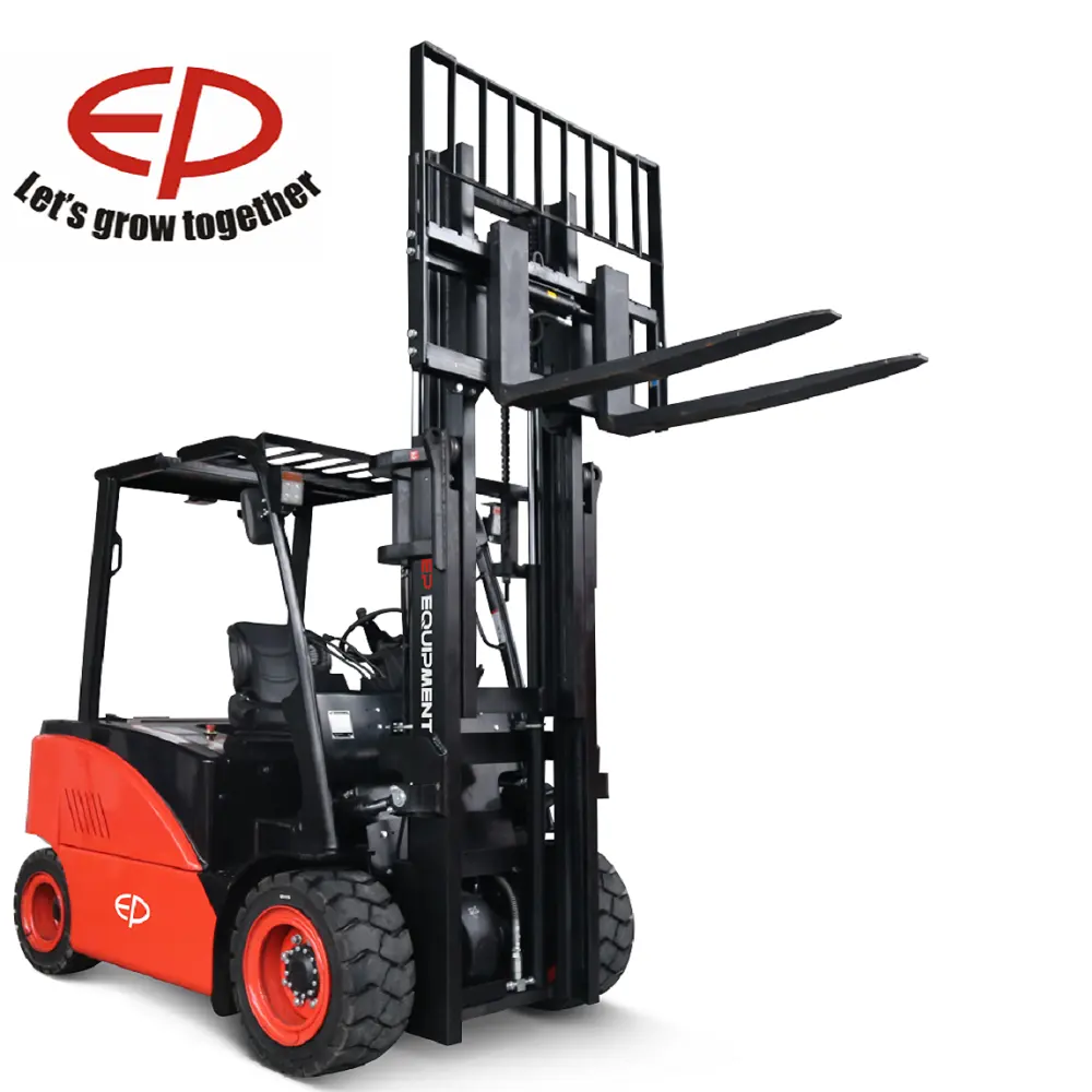EP 4.5Ton Easy Maintenance Four wheel Electric Forklift with Strong overhead guard CPD45F8
