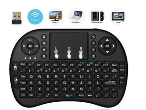 Air Mouse-miniteclado inalámbrico I8, 2,4G, con panel táctil, portátil