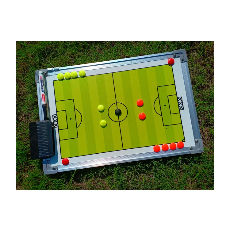 Football Soccer Colored Field Printed Coaches Magnetic Tactic Board with Hanging Clips for Different Sports at Competitive Price