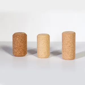 Agglomerated cork stoppers for wine and champagne