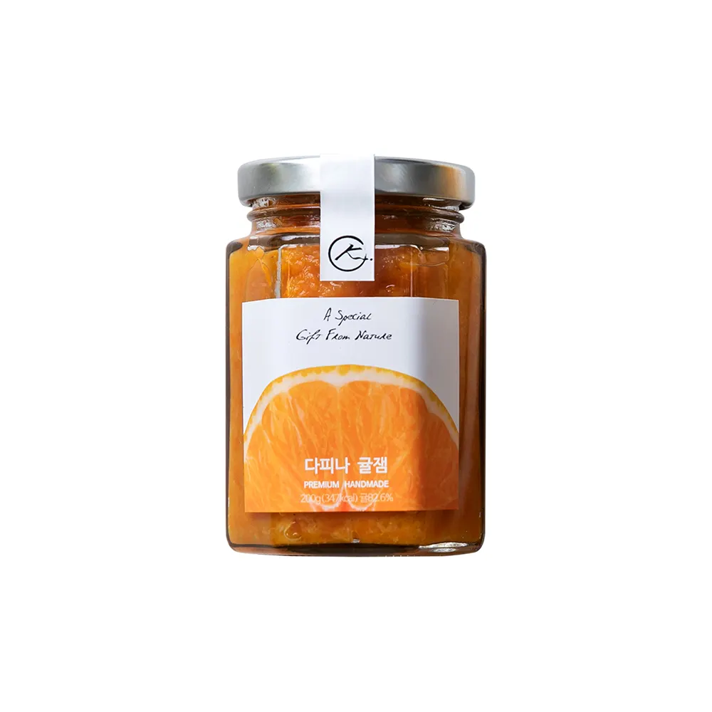 Confiture japonaise haut de gamme faite à la main avec ingrédients naturels, conserve en orange Mandarin fabriqué en corée