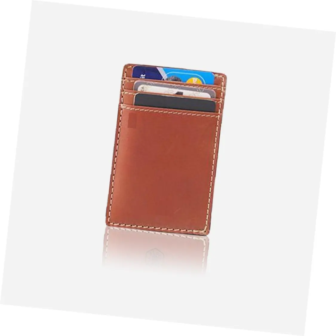 Hot Sale Luxury New Custom Logo Sim Business Card Holders Leather Credit Card And SD Card Case