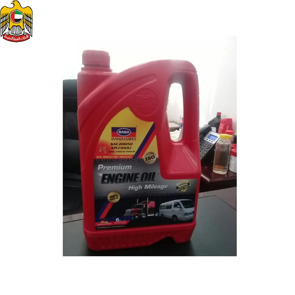 Aceite de motor diésel Premium, proveedor de lubricantes automotrices SAE 20W50 UAE Dubái Gulf Middle East, Exportación a África, escandac, Cameron