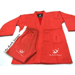 ชุด Sambo สีแดงคุณภาพสูงพร้อมโลโก้ที่กำหนดเอง (สีแดง) - Product Image 6