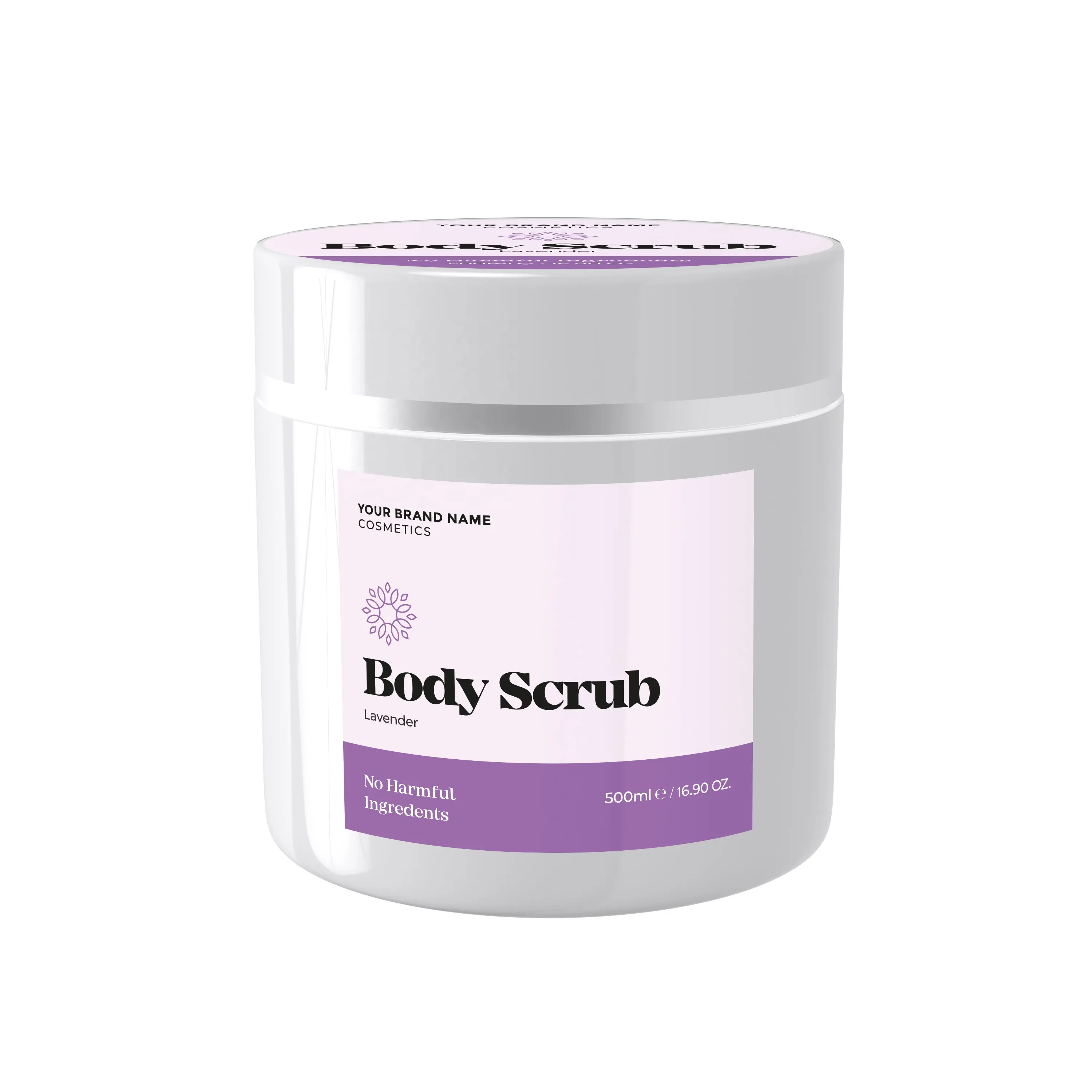 Exfoliating Body Scrub Lavender | Natural Product | Private Label | Wholesale | Bulk | Custom Formulation | Made in the EU