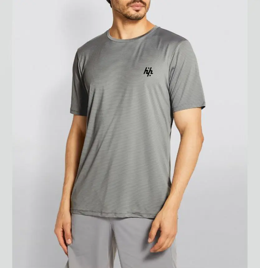 Camisetas de media manga para hombres, camisas casuales de alta calidad, 100% poliéster, por Huzaifa, productos OEM, PayPal