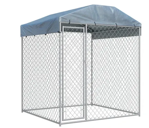 Floor Elevated Dog Kennel House Pet Run Insulated Animal Shelter for Large Dogs