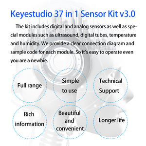 Keyestudio 37 in1センサーキットV3.0 Arduino用電子部品キット - Product Image 3