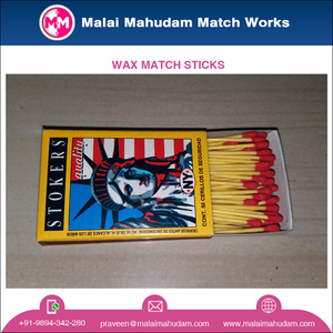 India <strong>Origin</strong> Wholesaler of Best Selling Wax Material <strong>Match</strong> Sticks / Allumettes De Surete