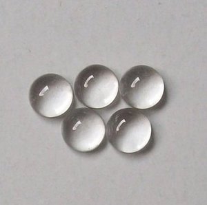 6ミリメートルNatural Crystal Quartz Gemstone Loose Round <span class=keywords><strong>Cabochon</strong></span>