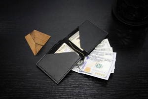 Cowhide Leather Money Clip, Credit Cart <strong>Wallet</strong>, Personalize Leather <strong>Wallet</strong>, DPL-0008