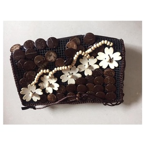 ベトナムのココナッツハンドバッグ/ココナッツシェルバッグ (Sandy 0084587176063 WS) - Product Image 1