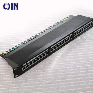 Panel de conexión UTP de 24 puertos Cat 5E / Cat6 2U de alta calidad cargado con conectores Keystone - Product Image 3