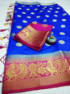 100% טהור גלם משי סארי/הודי Kanjivara סגנון גלם משי sarees יצרן