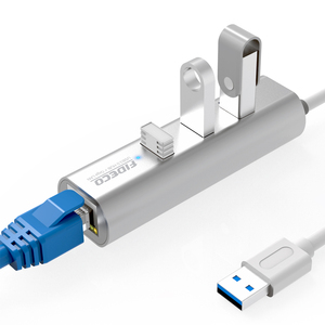 FIDECO อะแดปเตอร์เครือข่ายอีเทอร์เน็ต Usb 3.0 3 Usb Hub ไปยัง Rj45 - Product Image 2