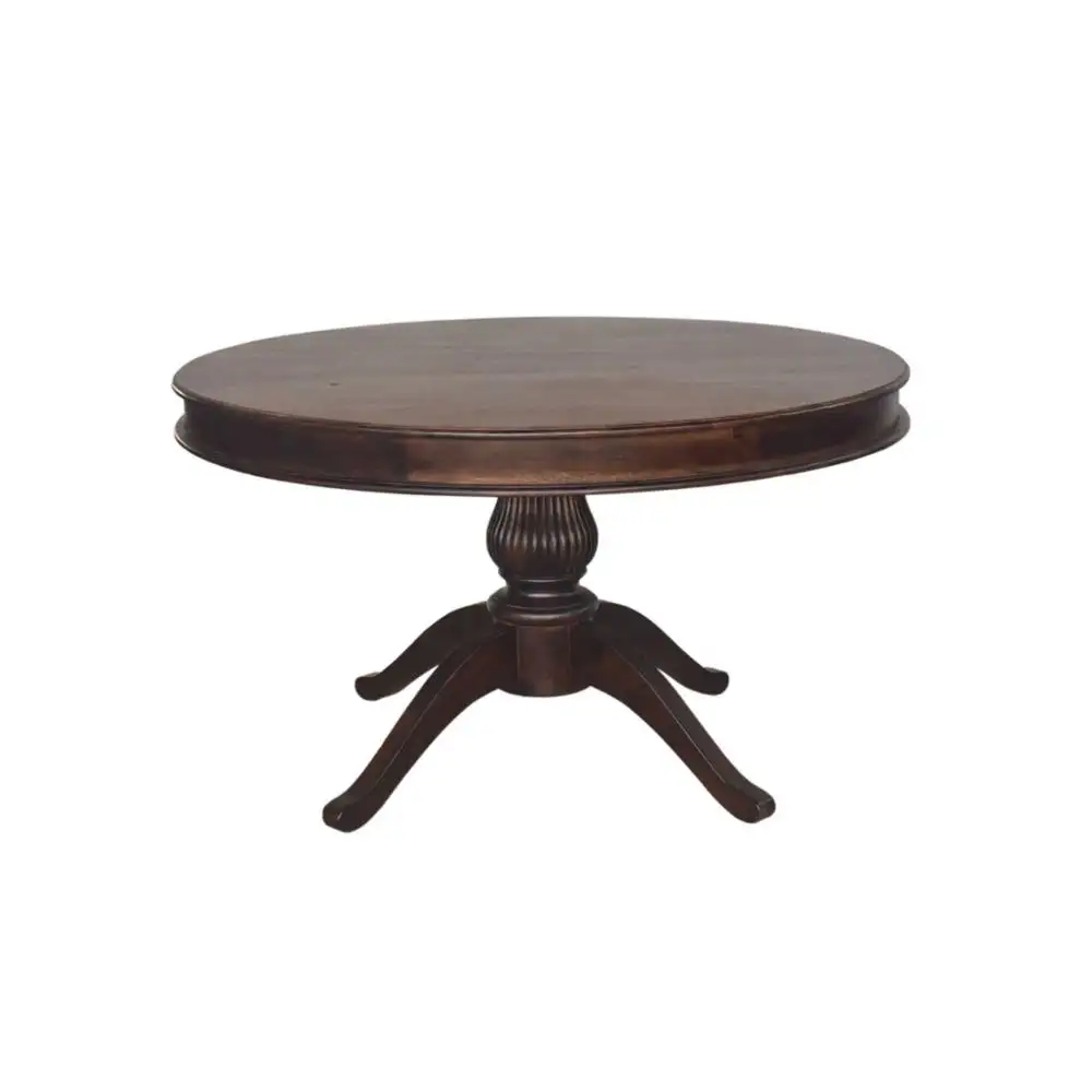 Moderno lusso vintage antico royal soggiorno in legno decorativo ovale rotondo tavolo da pranzo fine rapide e sedia Derma
