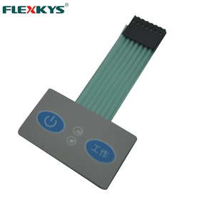 Membran Tastatur <span class=keywords><strong>Push</strong></span>-Taste membran schalter <span class=keywords><strong>led</strong></span> mit 3 mt Klebstoff für Industrielle Controller