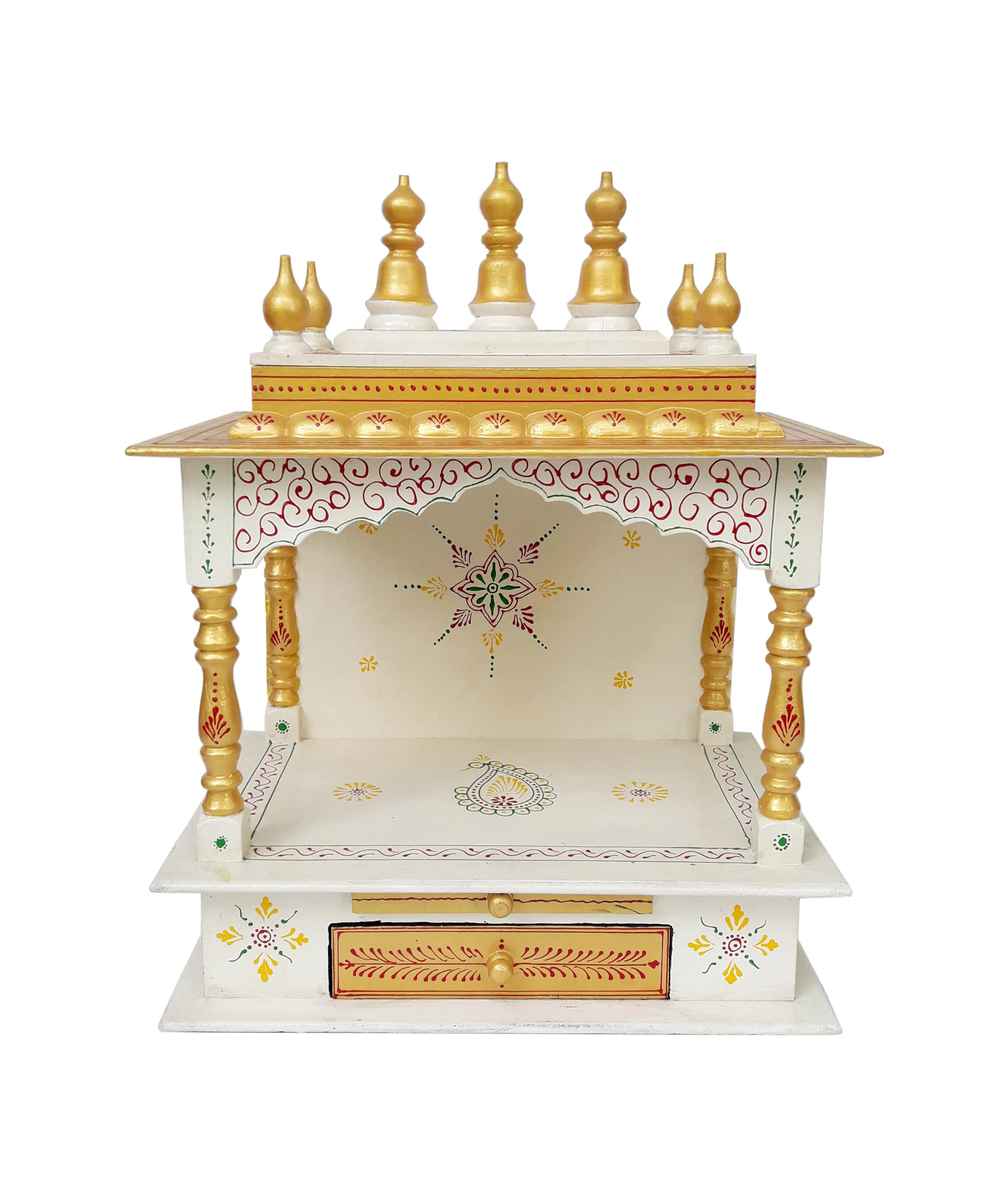 Temple en bois massif pour la maison/bureau, cadeau avec tiroir